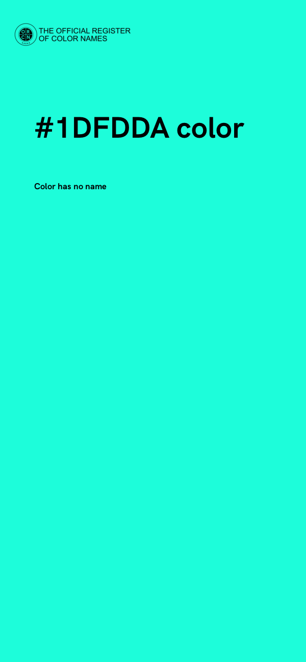 #1DFDDA color image