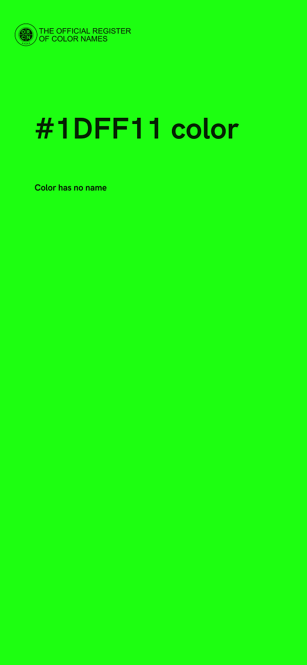 #1DFF11 color image