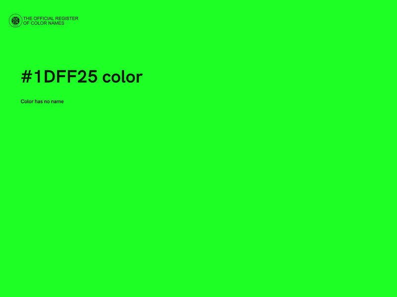 #1DFF25 color image