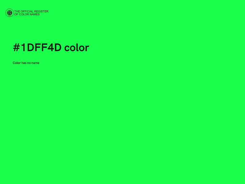 #1DFF4D color image