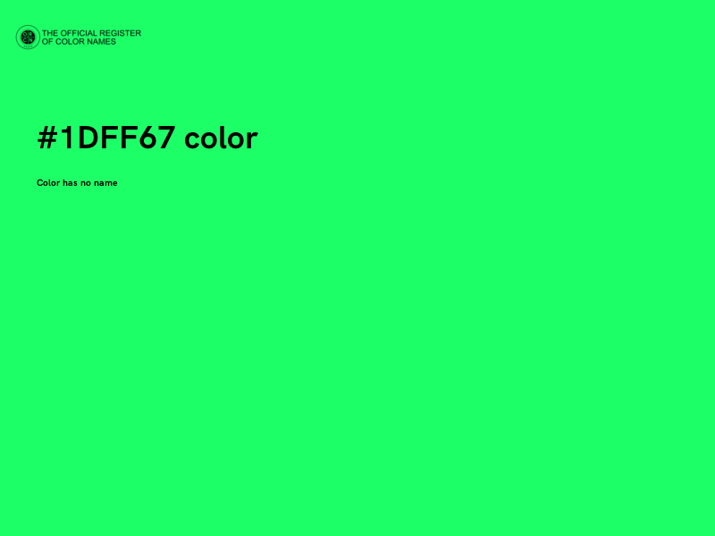 #1DFF67 color image