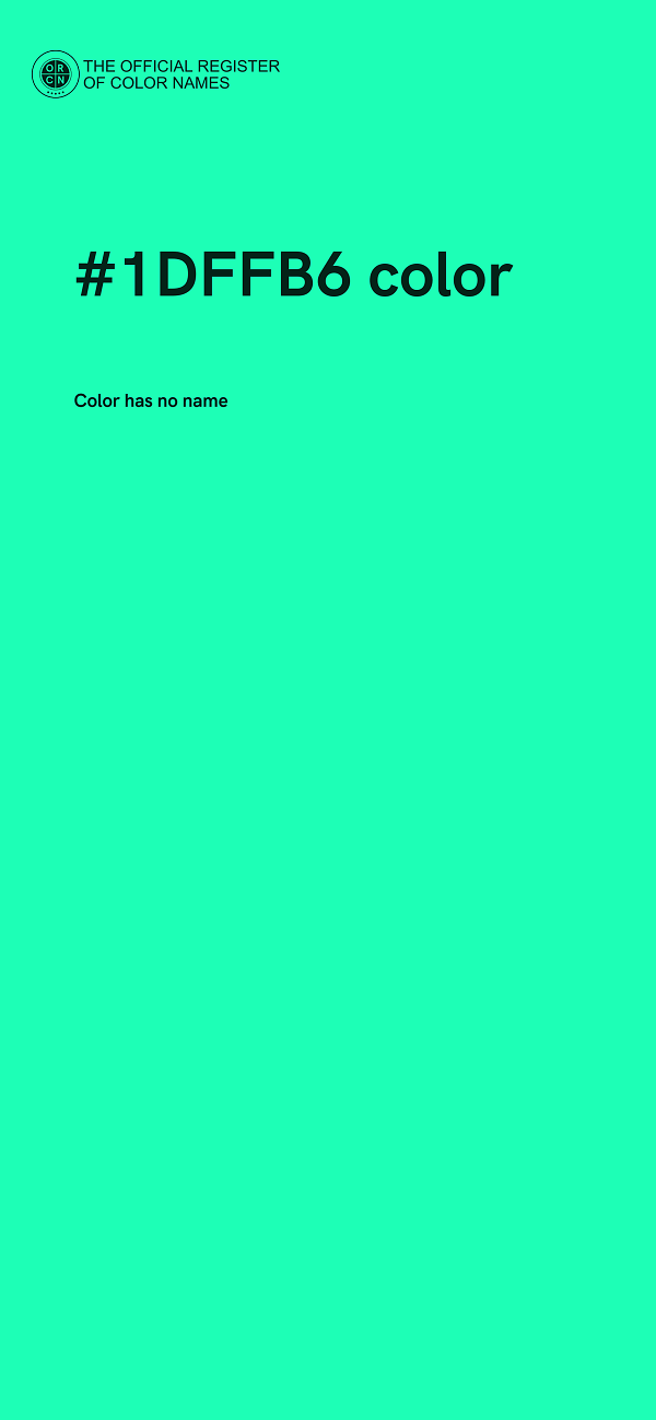 #1DFFB6 color image
