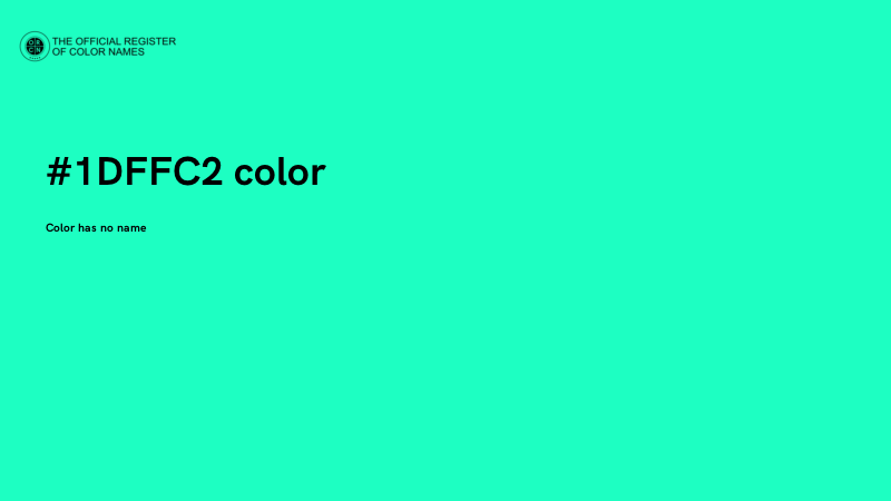 #1DFFC2 color image