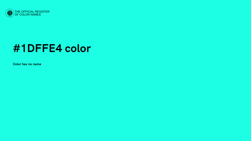 #1DFFE4 color image