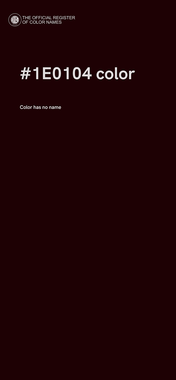 #1E0104 color image