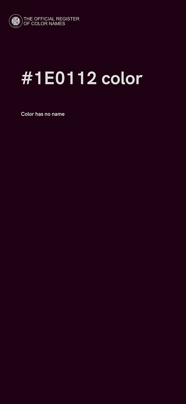 #1E0112 color image