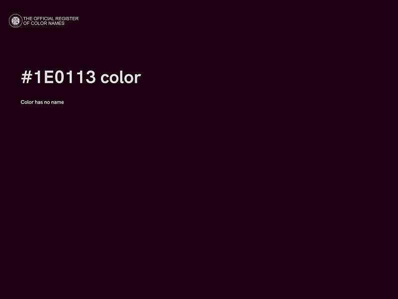 #1E0113 color image