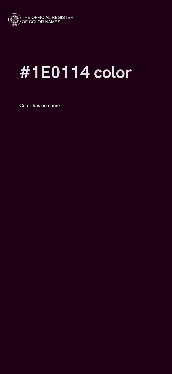 #1E0114 color image