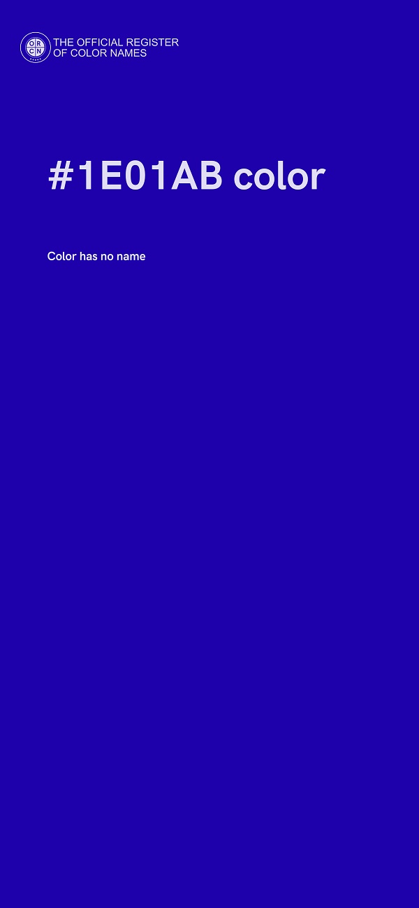 #1E01AB color image