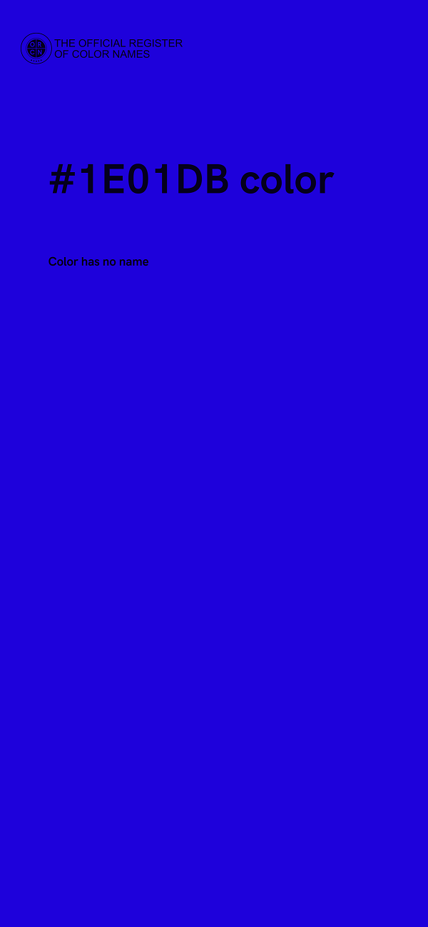 #1E01DB color image