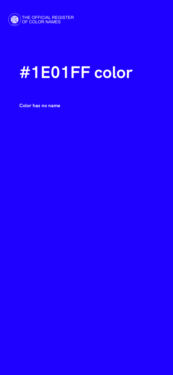 #1E01FF color image