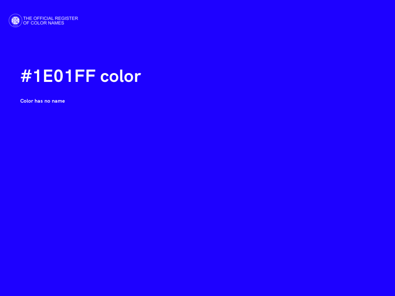 #1E01FF color image