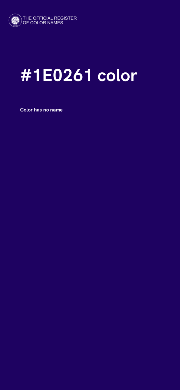 #1E0261 color image