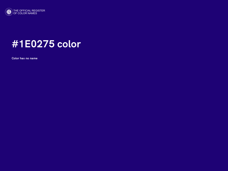 #1E0275 color image