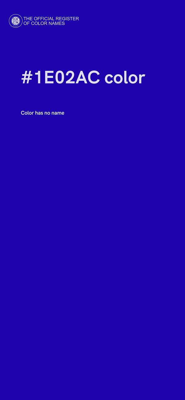 #1E02AC color image