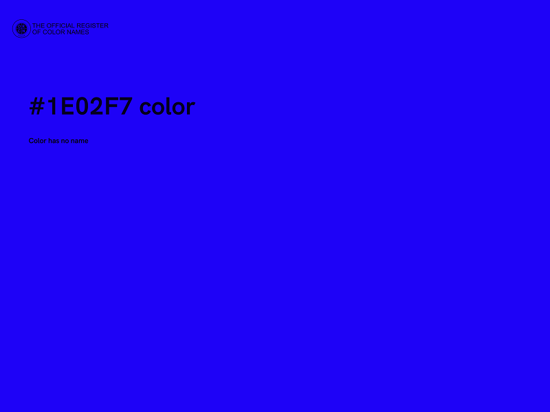 #1E02F7 color image