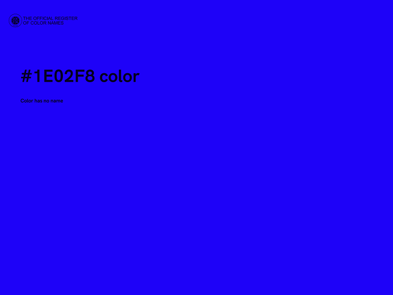 #1E02F8 color image