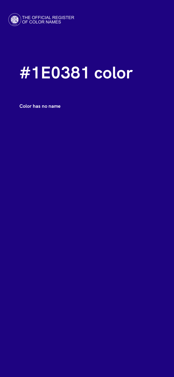 #1E0381 color image