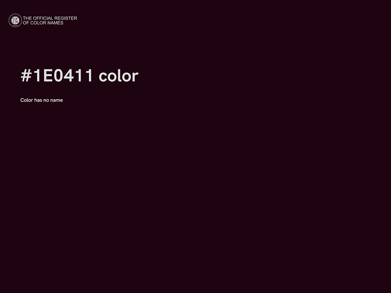 #1E0411 color image