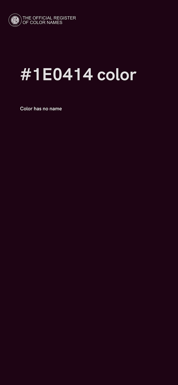 #1E0414 color image