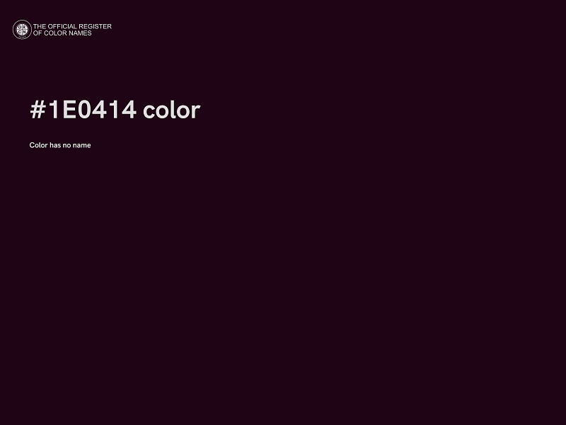 #1E0414 color image