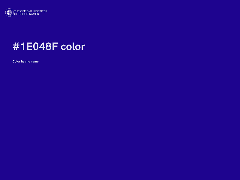 #1E048F color image