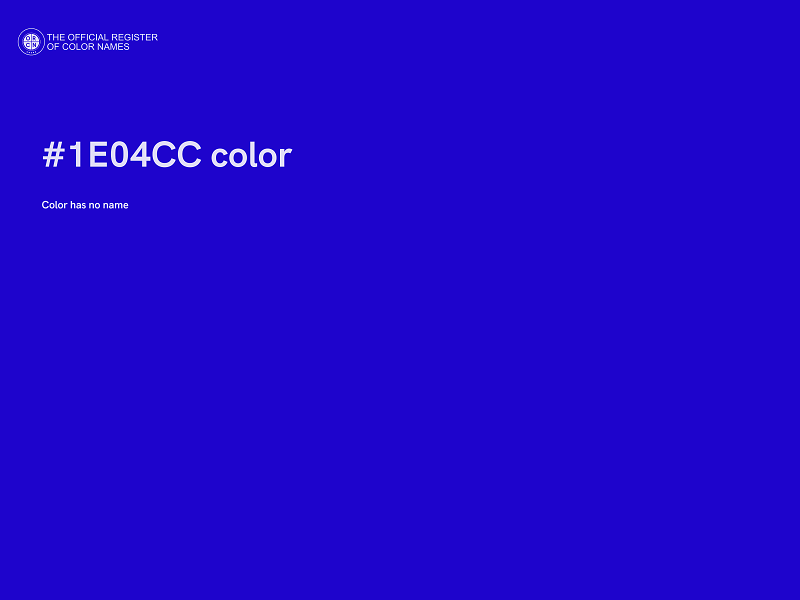 #1E04CC color image