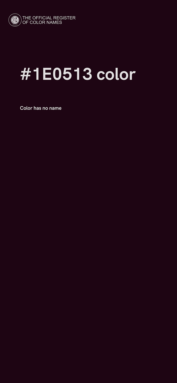 #1E0513 color image