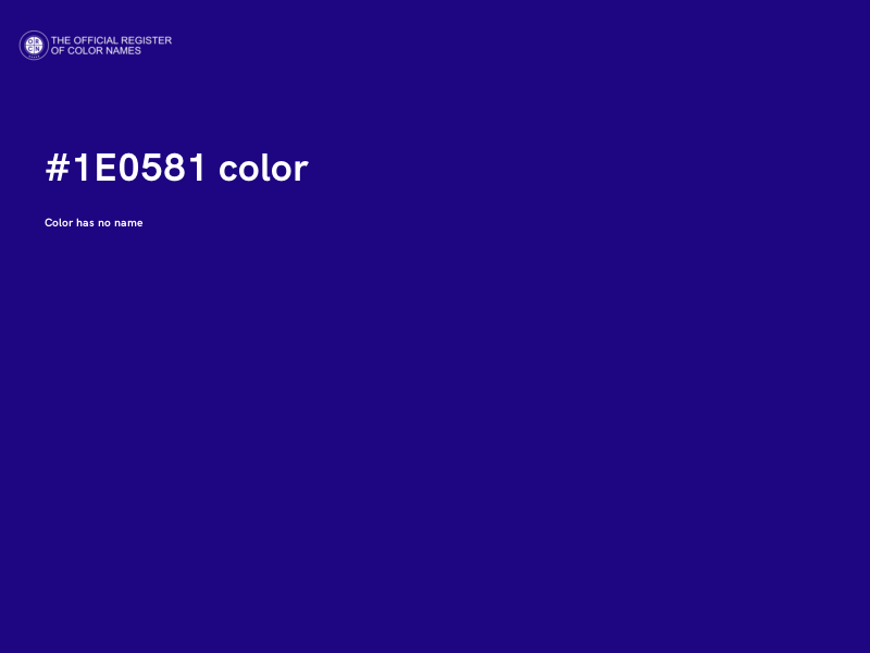 #1E0581 color image