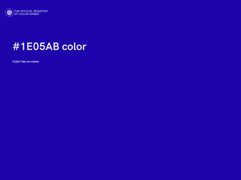 #1E05AB color image