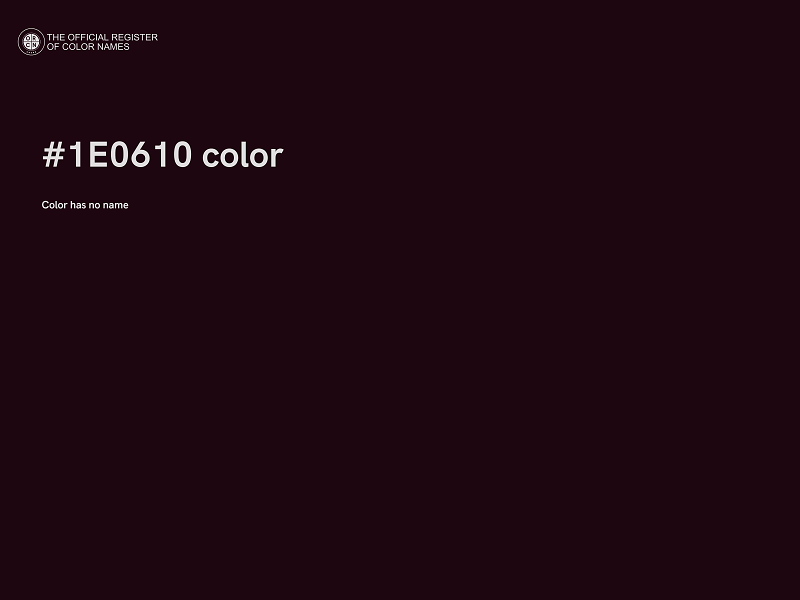 #1E0610 color image