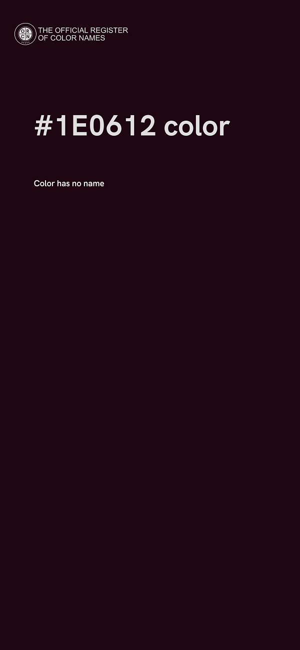 #1E0612 color image