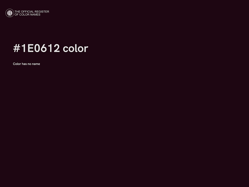 #1E0612 color image