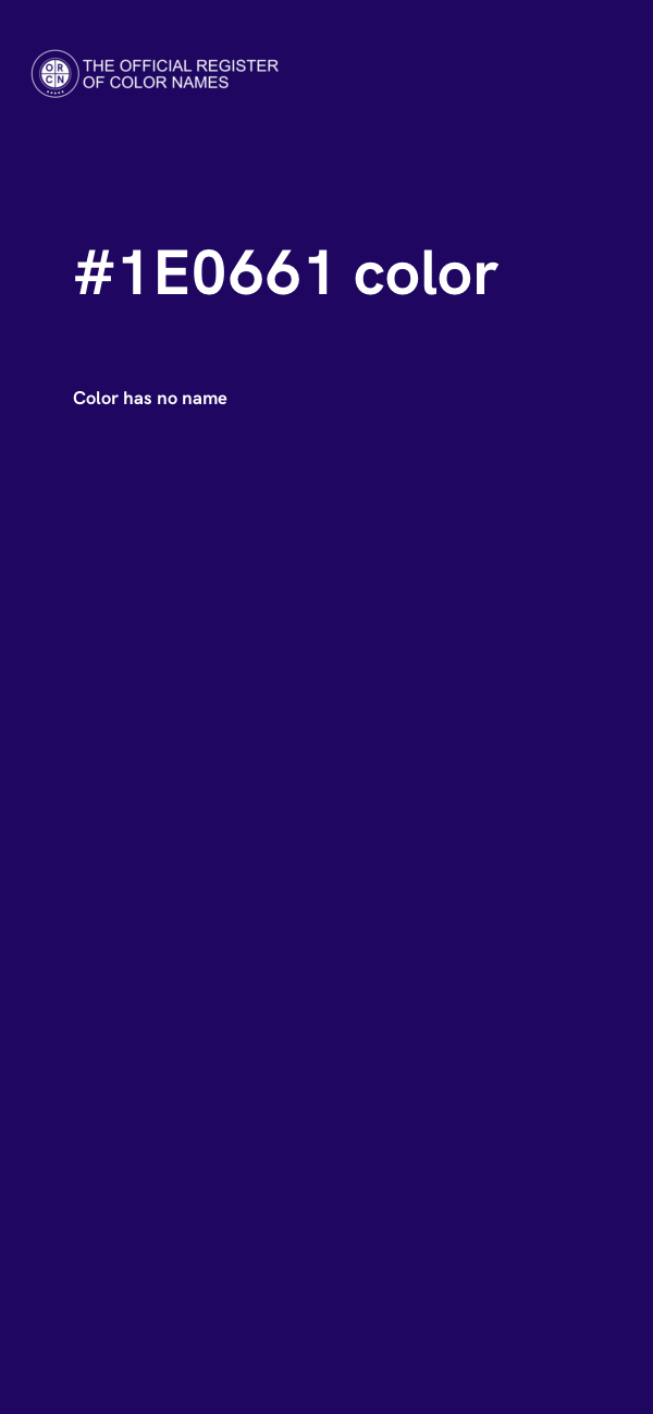 #1E0661 color image