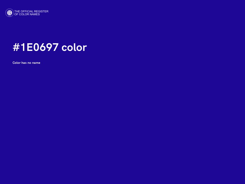 #1E0697 color image