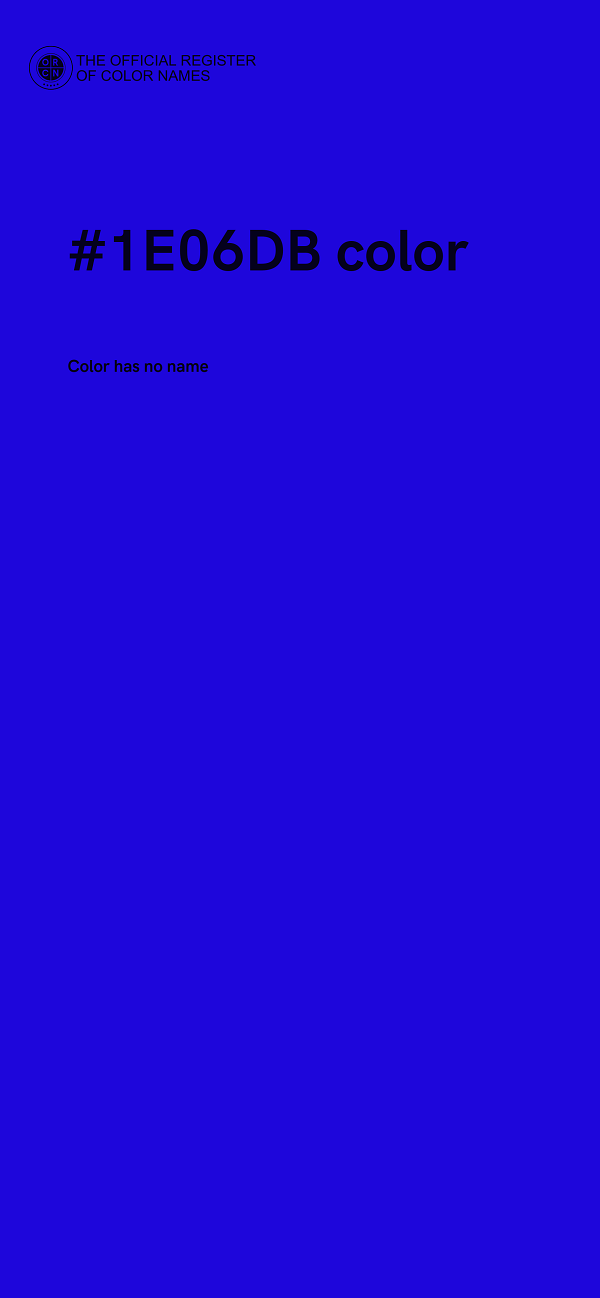 #1E06DB color image