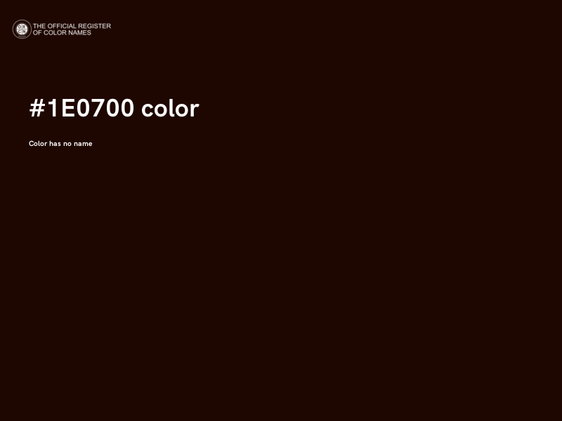 #1E0700 color image
