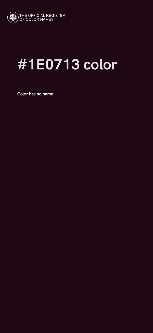 #1E0713 color image