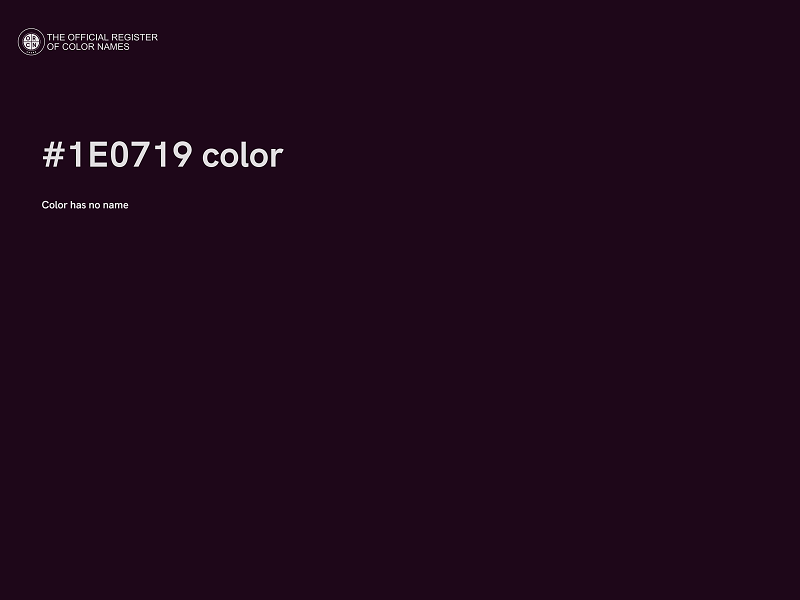 #1E0719 color image