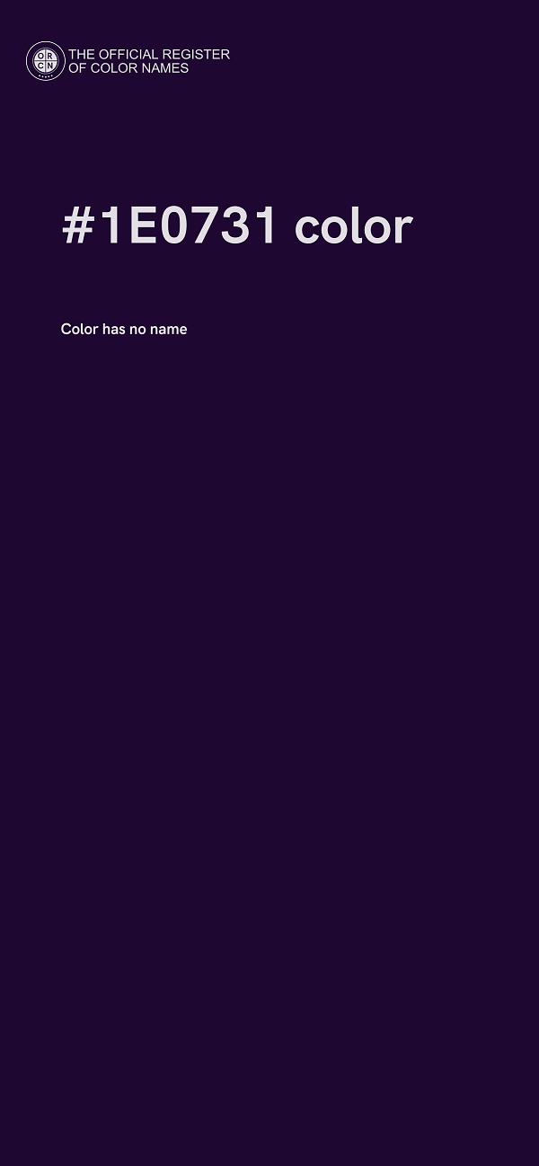 #1E0731 color image