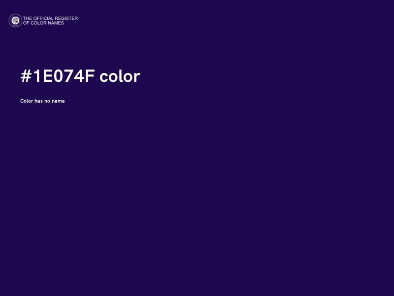 #1E074F color image