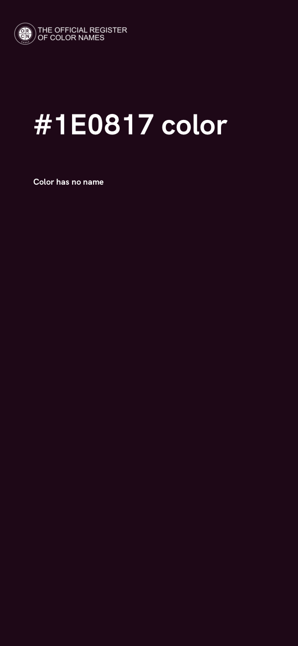 #1E0817 color image