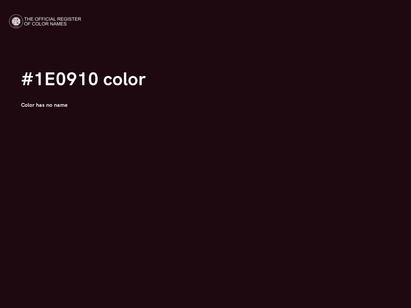 #1E0910 color image