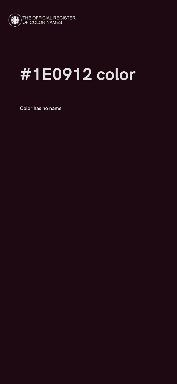 #1E0912 color image