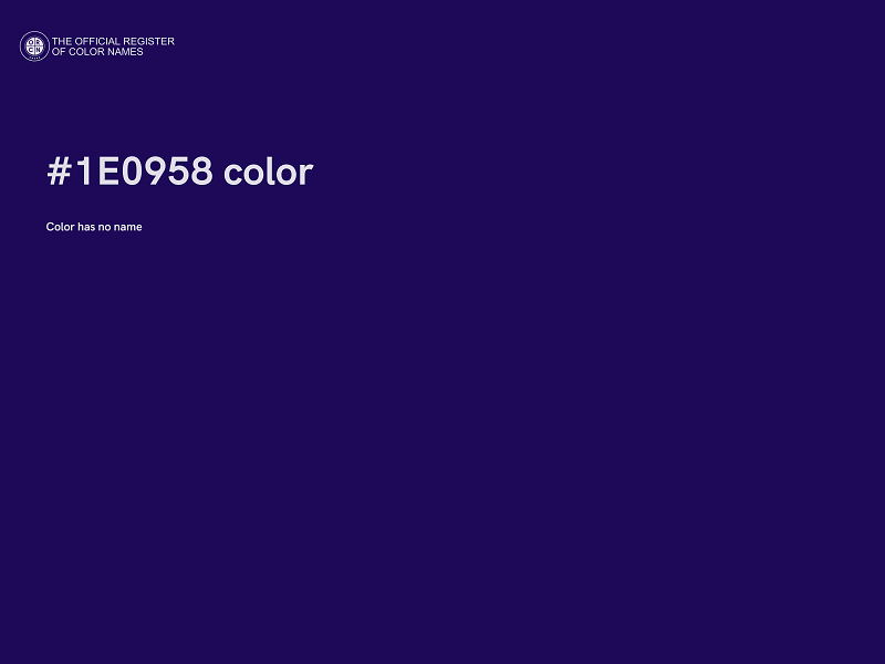 #1E0958 color image