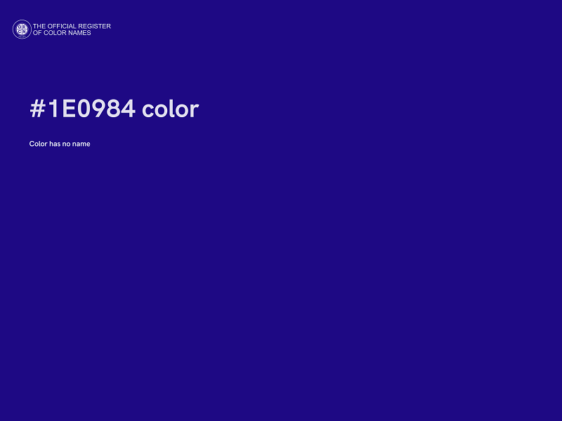 #1E0984 color image