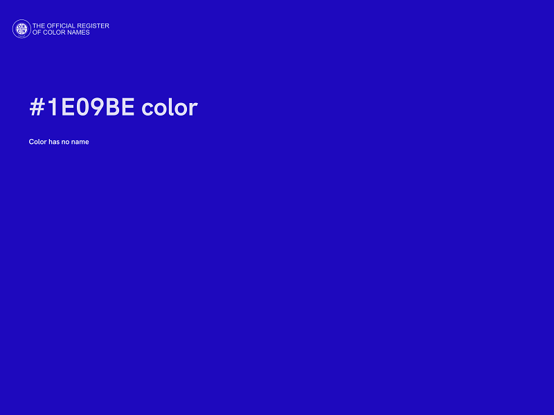 #1E09BE color image