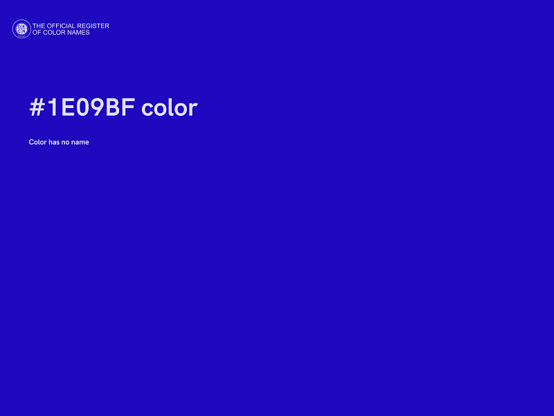 #1E09BF color image