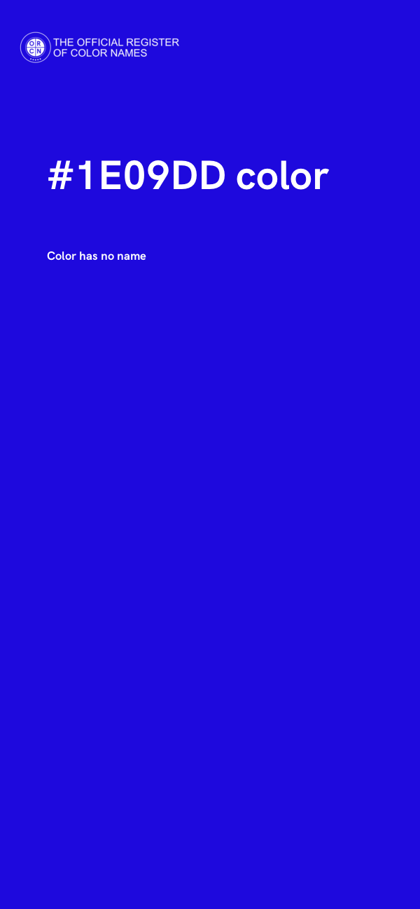 #1E09DD color image