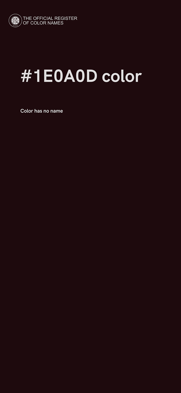 #1E0A0D color image
